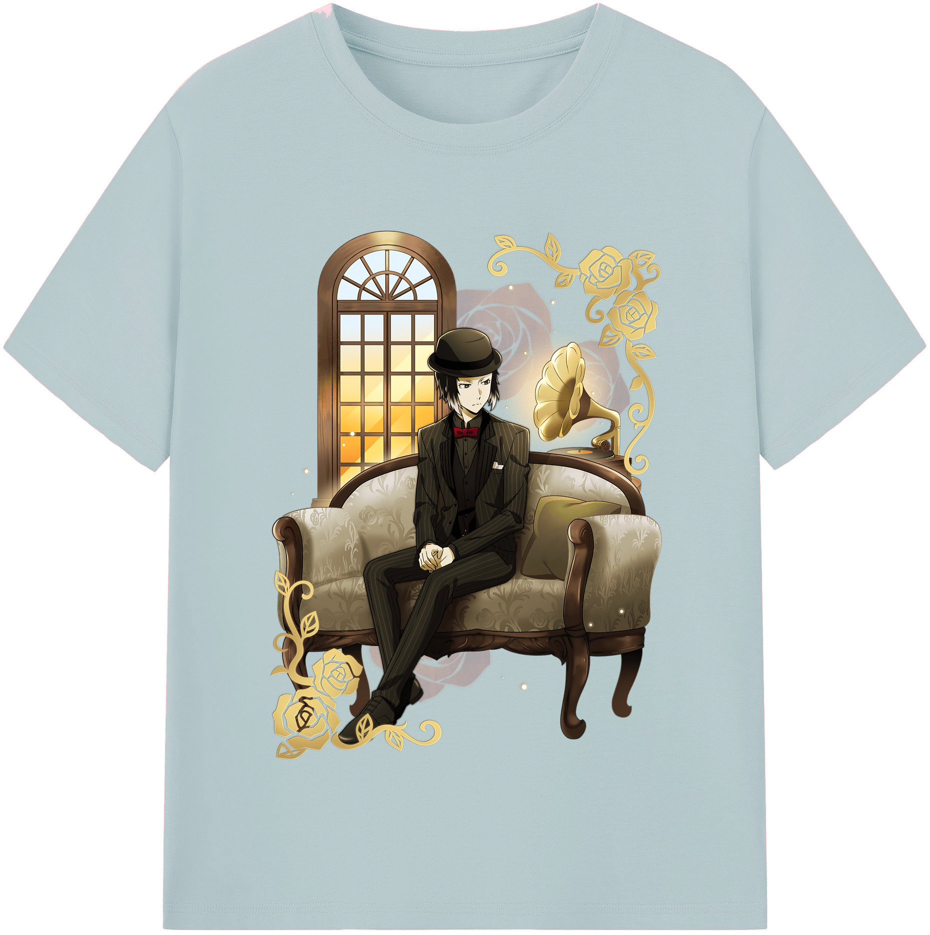 （画像用） 文豪ストレイドッグス Bungo Stray Dogs 綿100％半袖Tシャツ（フロントプリント）